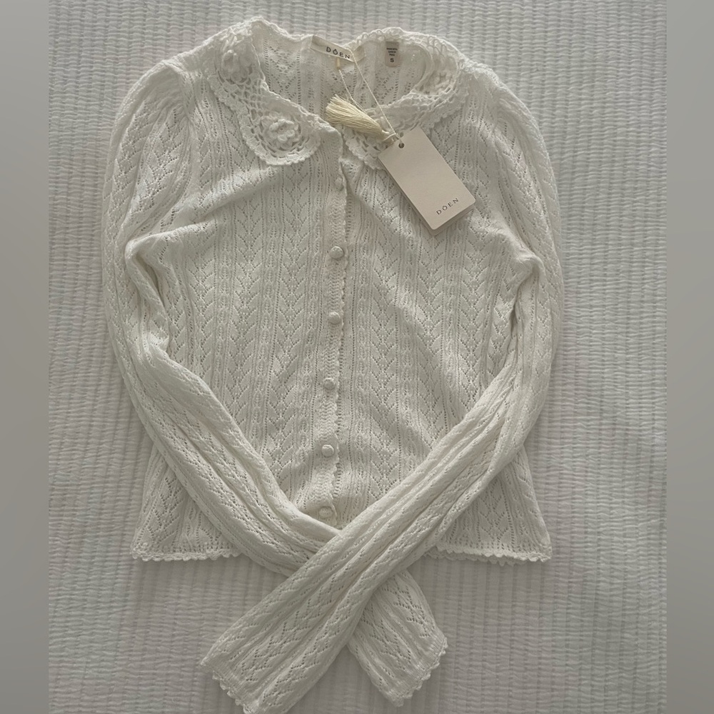 Doen Martina Cardigan NWT Small